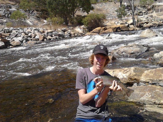 Decent rainbow trout, (probably my pb from the river) Decent rainbow trout, (probably my pb from the river)
