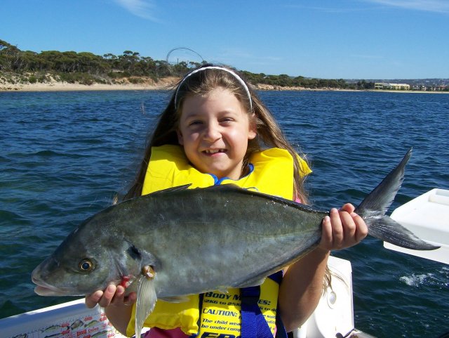 Olivia with a Port Lincoln Trevally