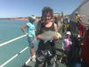 broome jetty golden trevally on a small handline