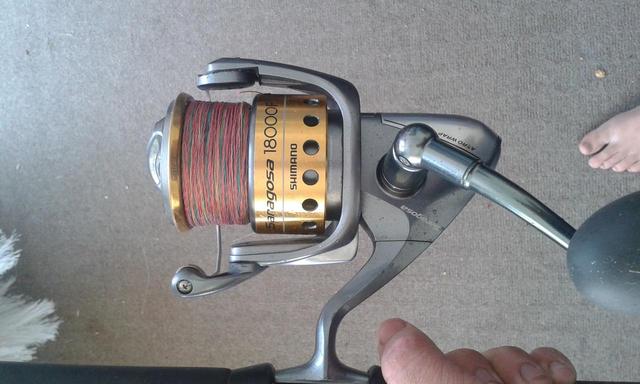 shimano Saragosa 18000F with 80 pound braid shimano Saragosa 18000F with 80 pound braid