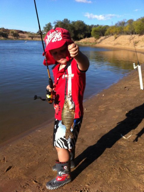 My boys first mangrove jack