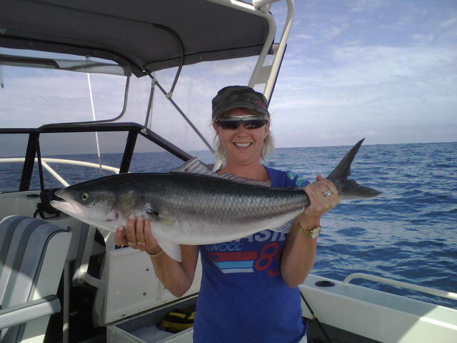 My girlfriends first salmon