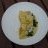 Blue Manna crab and spinach omlette