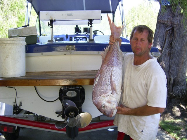 First snapper landed on my boat