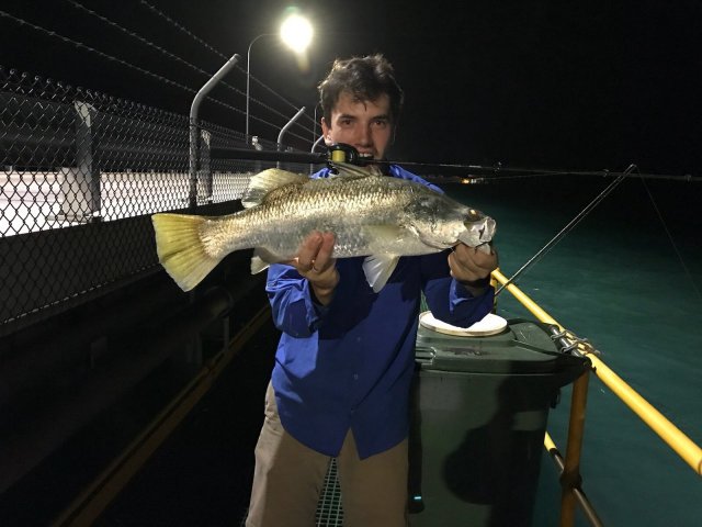Last nights barra on 10lb Last nights barra on 10lb