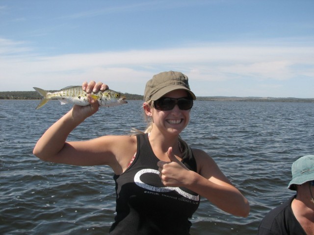 Jenine's first ever fish in W.A