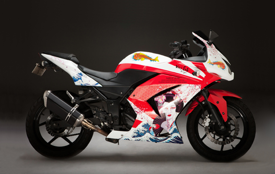 Award Winning Custom Wrapped 2009 Kawasaki Ninja 250R