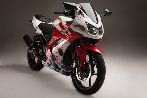 Award Winning Custom Wrapped 2009 Kawasaki Ninja 250R Award Winning Custom Wrapped 2009 Kawasaki Ninja 250R