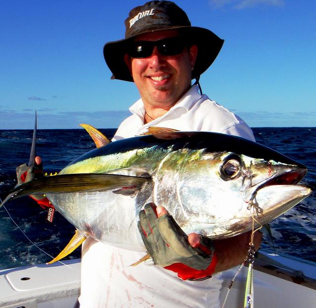 Yellowfin on a jig